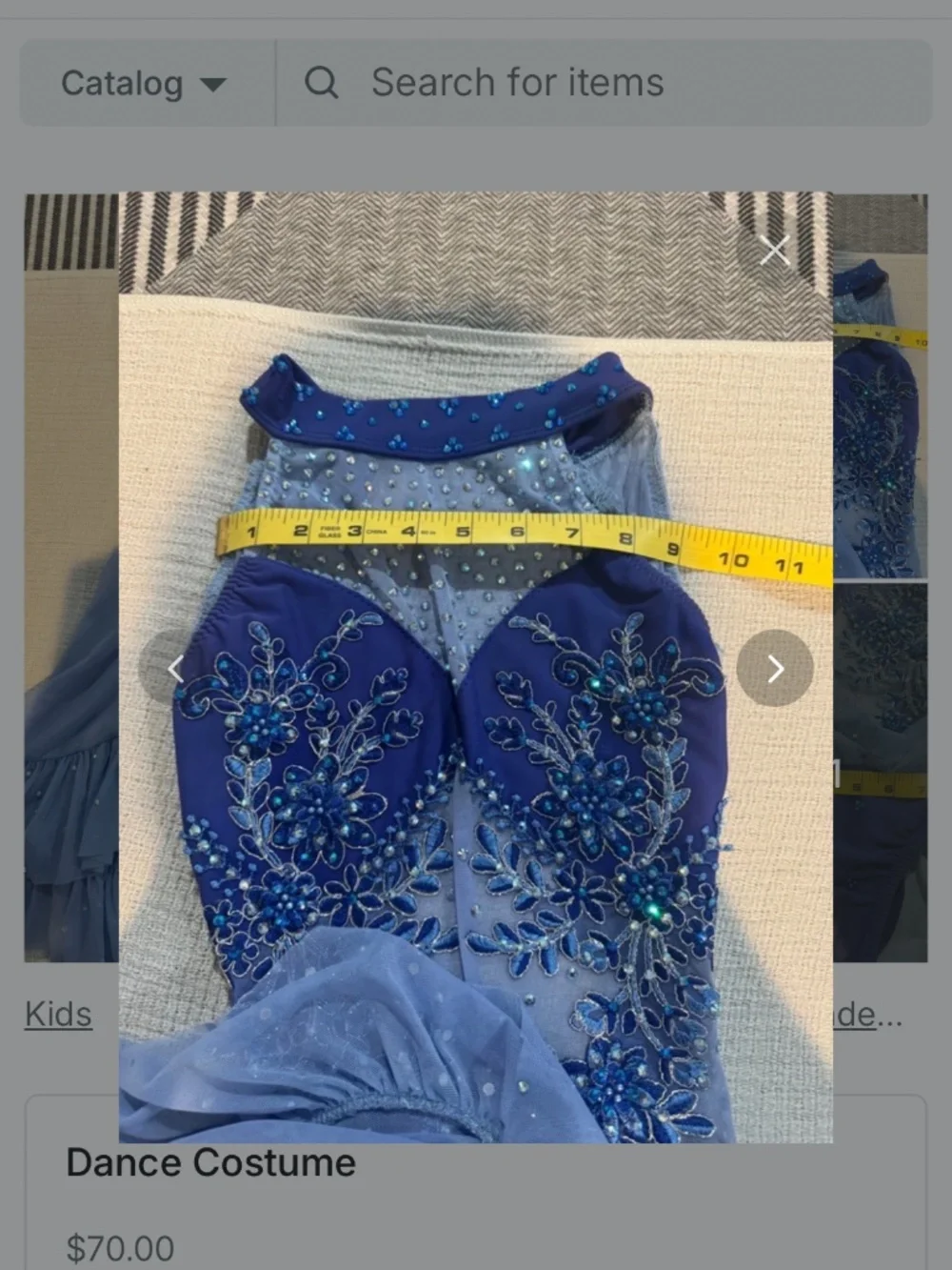 Girls dance costume